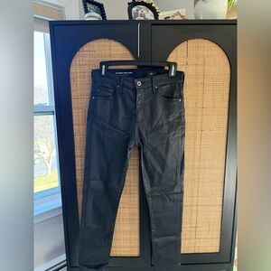 AG Adriano Goldschmied Women’s Coated Dark Blue Jeans